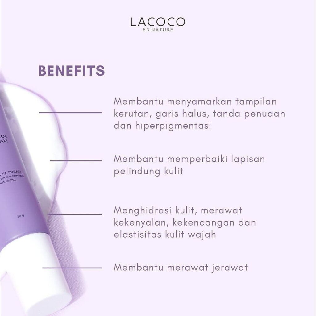 lacoco 2% bakuchiol night cream benefits